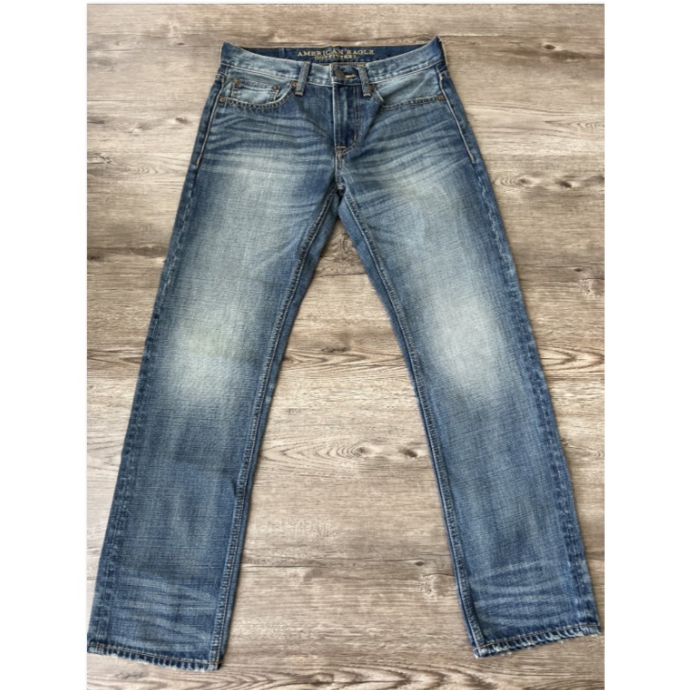 NWT American Eagle Slim Straight Jeans Mens 28x30 Nonstretch Made To Last